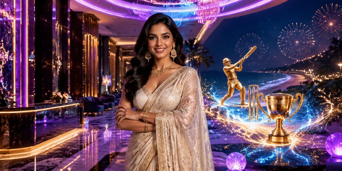 Indian cricket betting with traditional saree