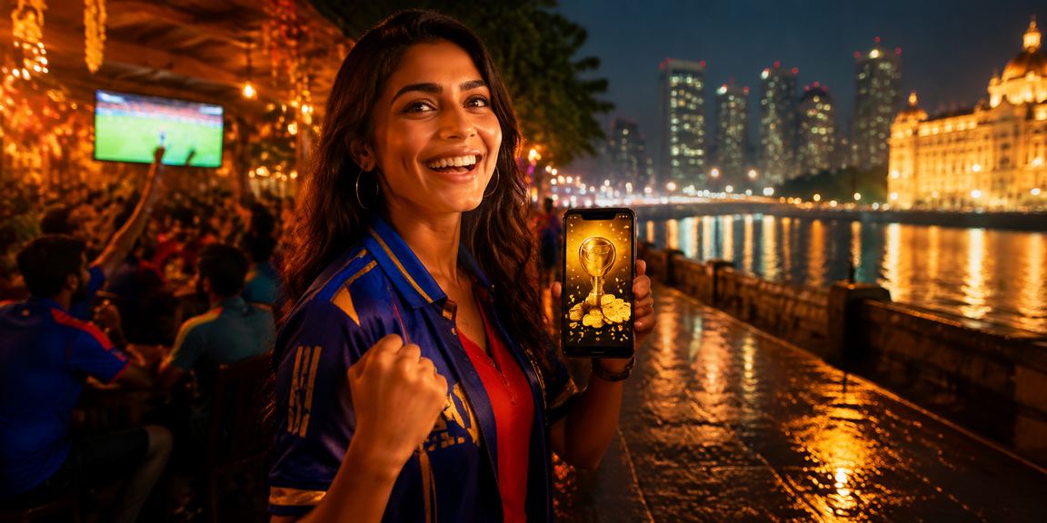 Live casino atmosphere with vibrant night market in Mumbai