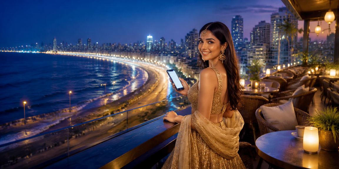 Mumbai Marine Drive evening, symbolizing Indian vibrant lifestyle
